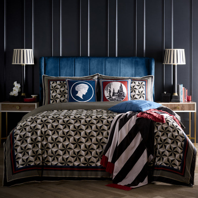 Laurence Llewelyn-Bowen Goddess Cushion Teal, Cushion Cover