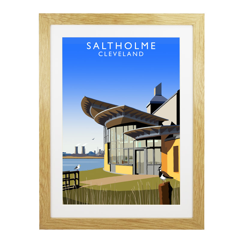 'Salthome Cleveland' by Richard O'Neil - Print, 43.5 cm H x 33.5 cm W x 2.2 cm D, Oak Wood Frame