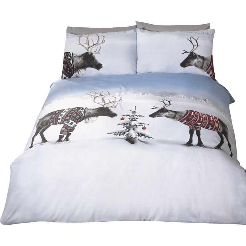 Nickerson Wildlife Duvet Cover Set with Pillowcases, Double Duvet Cover + 2  Pillowcases