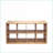 8-Cube Storage Organizer with Open Back Shelves, Modern Walnut Brown Bookcase for Home Office | MDF &amp; Particleboard-723955287
