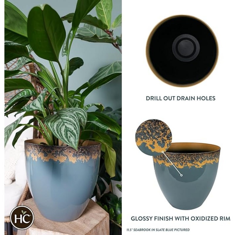 Chayni 16 Inch Seabrook Decorative Round Planter