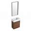 Petit meuble-lavabo flottant avec lavabo simple-548655639