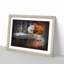 Squirrel by an Autumn Forest in Abstract - Picture Frame Painting Print-55729755-55729756