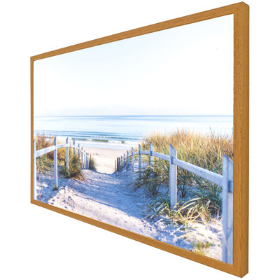 Delvalle Path to the Beach at Baltic Sea 1 Piece Single Picture Frame Wall Art