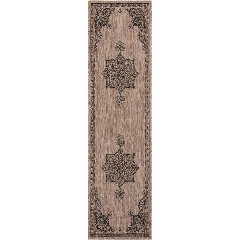 Tapis transitionnel Tollefson couleur chameau, Tapis de couloir 2 pi 7 po x 10 pi