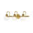 3 - Light Dimmable Bathroom Vanity Light With Globe Shade