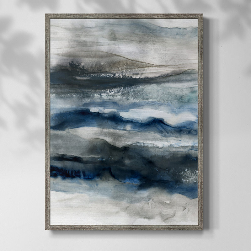 «Ocean Profondeurs», reproduction encadrée - bois massif, H 11 po x l 9 po
