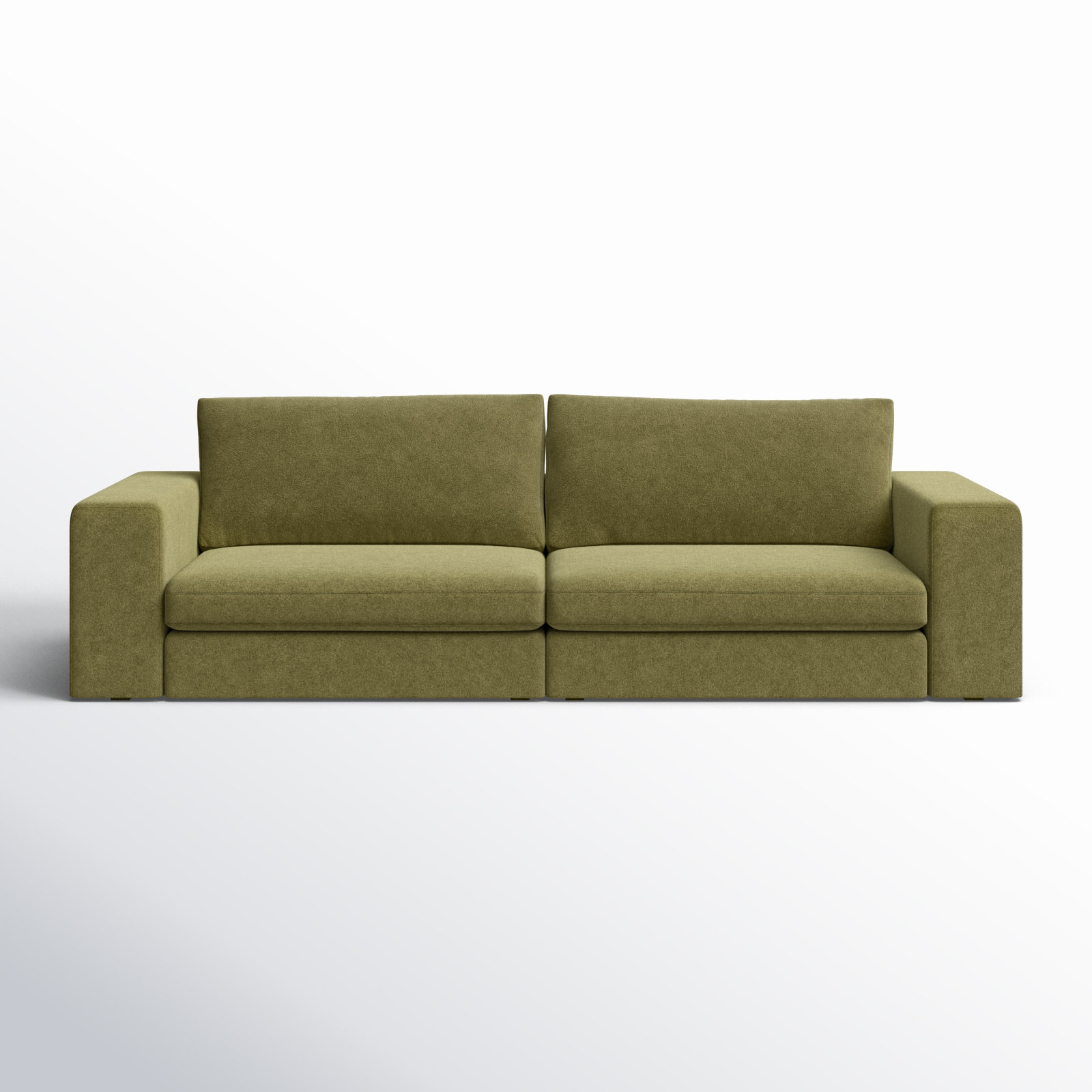 Ojai 100" Modular Sofa, Olive Green