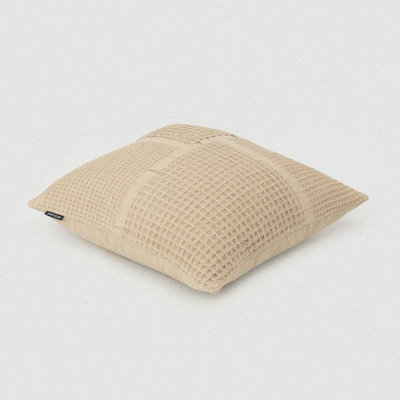 Sand Waffle Weave Pillow Cover