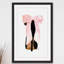 Pink Shoe Bow - Single Picture Frame Painting-18985946