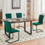 Modern Upholstered Velvet Armless Dining Chair-723248542-704867797