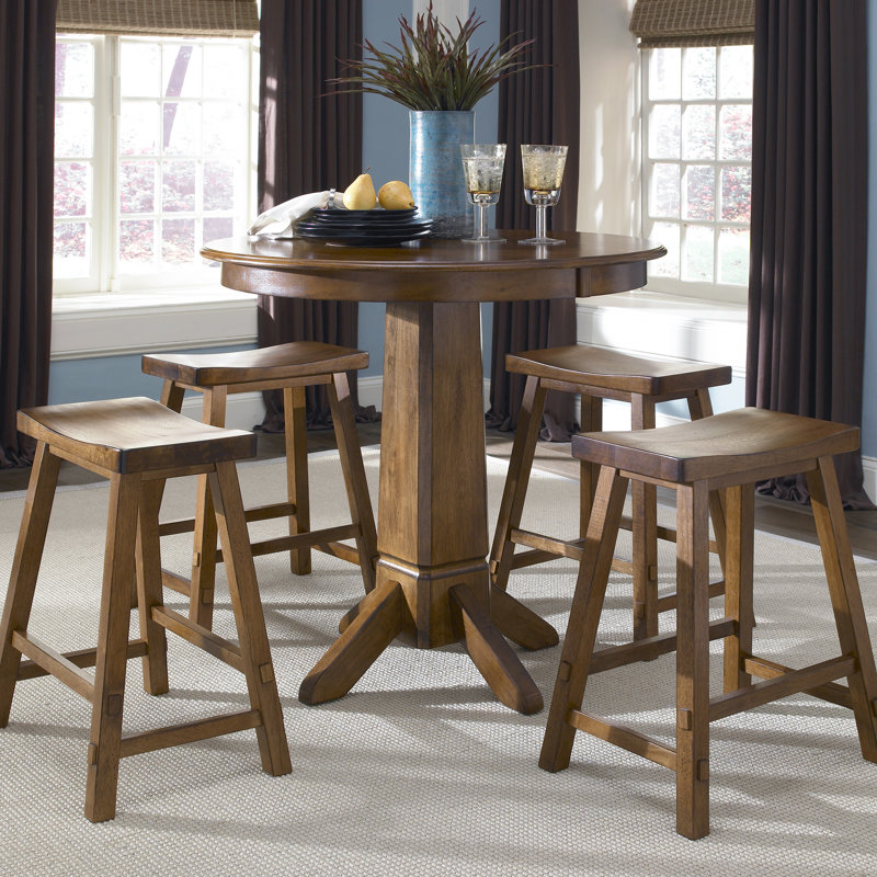 Knaack 30" Barstool w/ Chair Glides, Tobacco, Bar Stool (30" Seat Height)