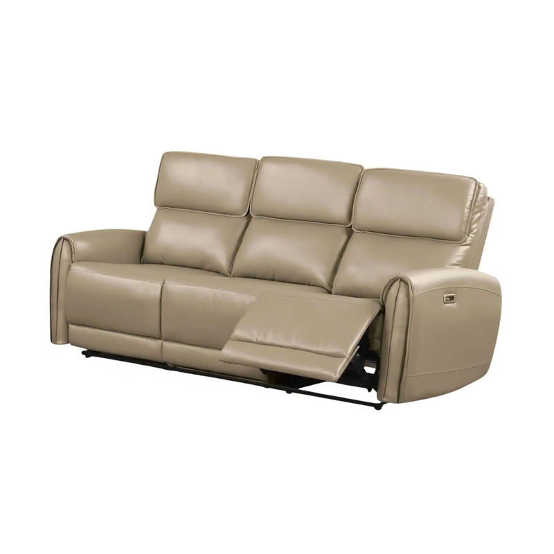 Canapé contemporain 81 po, beige, Beige