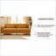 Canapé moderne en velours 3 places avec accents Sofas | Salon Bureau-412237536