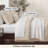 Bedsure Full Comforter Set Peyote - Full Size Bedding 3 Pieces, Gentlesoft Pintuck Bed Set Gift For Family, Pinch Pleat All Season Comforter & Pillowcases-123856421-123856425