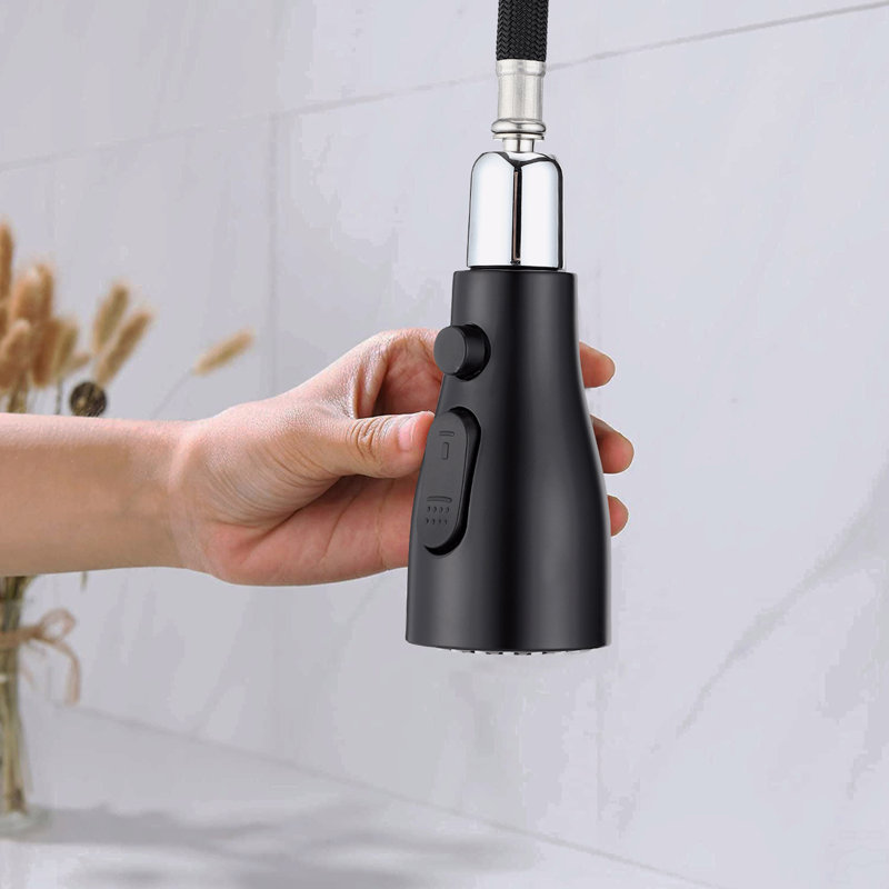 Single Handle Pull Down Kitchen Sink Faucet, Matte Black
