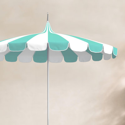 Ayman 8.5' Sunbrella® Two-Tone Pagoda Umbrella