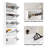 Modern Shoe Storage Cabinet with Mirror for Narrow Corridor and Entryway