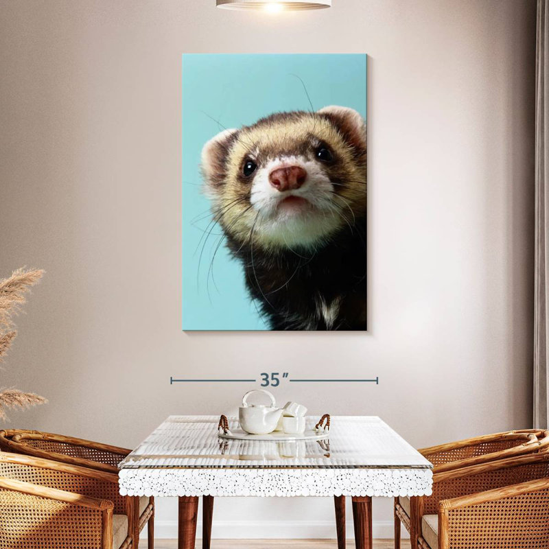 Sneaky Ferret, 48" H x 32" W