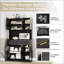 Armoire de rangement pour garde-manger de 71 pouces avec tiroirs, portes et station de charge intégrée pour les espaces de vie modernes