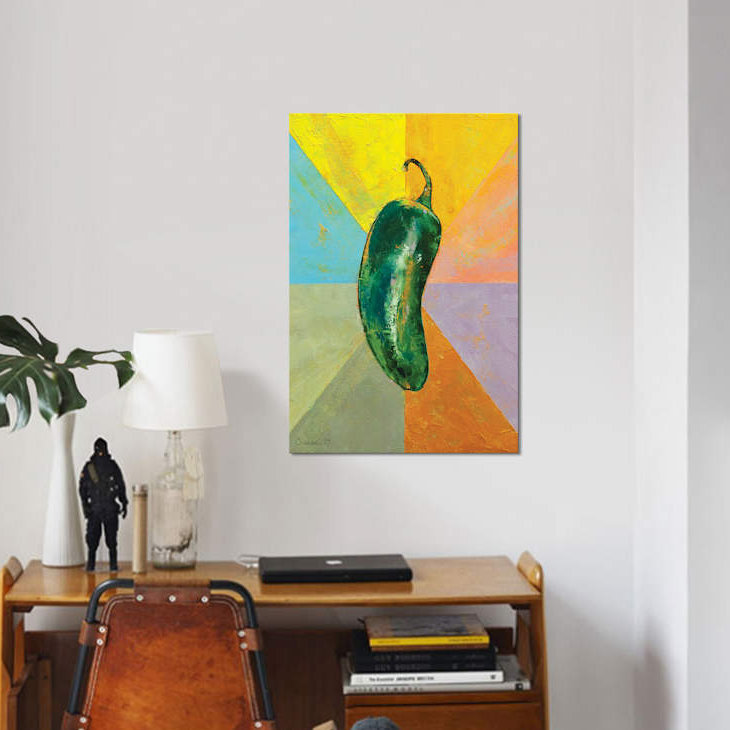 «Jalapeno», reproduction sur toile, H 18 po x l 12 po x P 1,5 po, Toile tendue, Pas de tapis