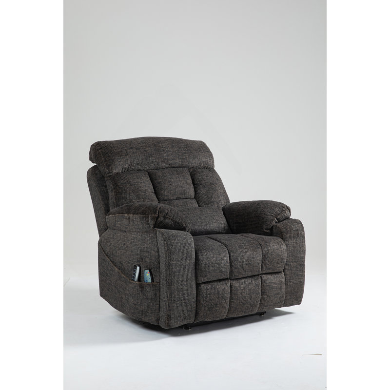 Old Age Electric Lift Chair, Flat High Density Foam Electric Sofa, With Heating And Massage Functions, Can Tilt To 180 Degrees, 2 Pocket Cup Holders, 2 Remote Controls, 4 OKIN Motors