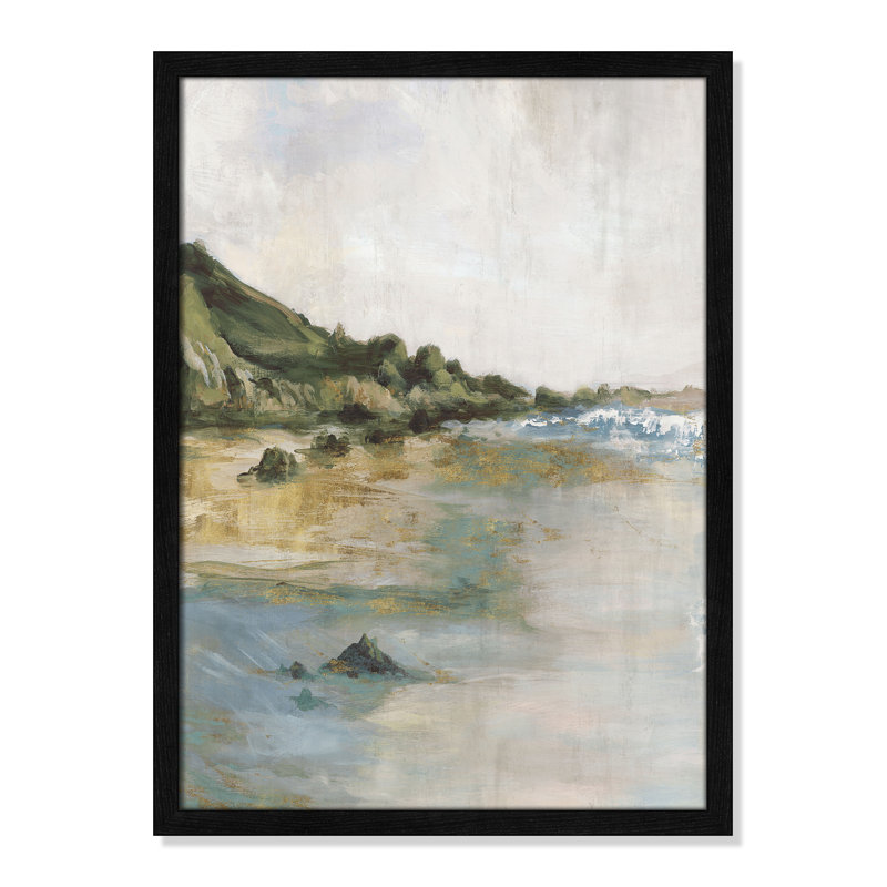 Impression «Tide’s Edge» par Casa Fine Arts, H 23 po x l 17 po x P 0,75 po, Impression encadrée noire sans passe-partout