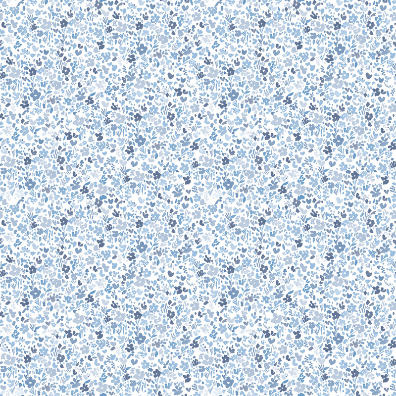 Dateland 10m x 53cm Matte Wallpaper Roll, Navy/Blue
