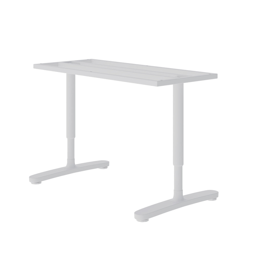2Pcs Black Adjustable Height Table Underframe