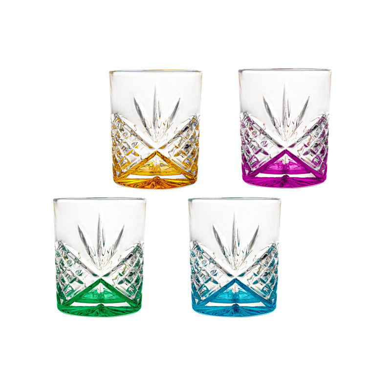 Crystal Rainbow Cocktail Pitcher and Glasses Set