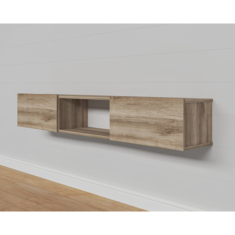 Sculley 71'' Floating TV Stand Up to 80" TV's Wall Mounted Media Console, Sacramento