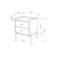 Bukuroshe 48.6cm W Solid + Manufactured Wood Bedside Table-1989126358