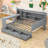 Assante Daybed with Integrated Desk and Built-in Storage Drawers-658435231-658435229