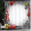 Ensemble de rideau de douche + crochets-44325658