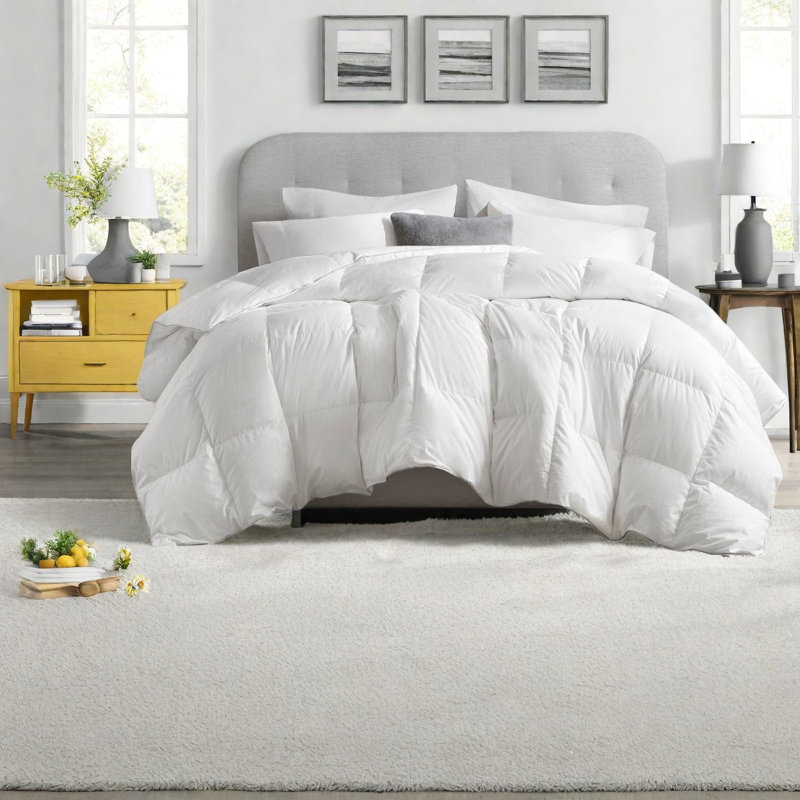 Ensembles de literie en duvet d'oie de qualité supérieure, grand lit double, maison moderne