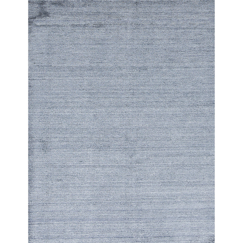 Tapis gris foncé noué à la main de haute qualité