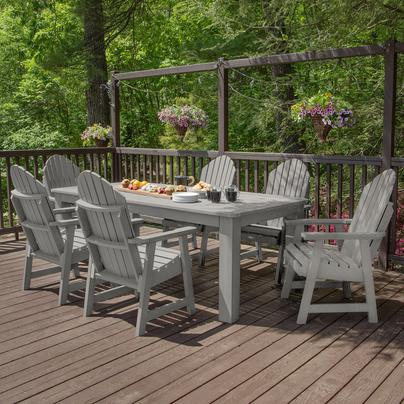 Ensemble repas pour 6 personnes Macias, Gris havre, 30'' H x 42'' W x 72" L