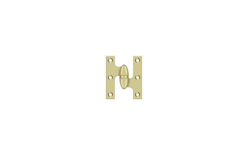 Hinge, Right Hand, Unlaquered Brass