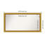 Townhouse Gold Non-Beveled Bathroom Wall Mirror-1016737316
