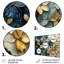 Ensemble de salon art mural bleu et bleu coquelicots Wilderness Poppies-107183422-107183428
