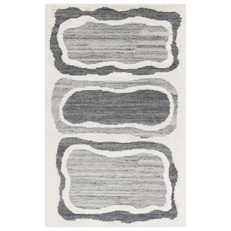 Casablanca 447 Hand Tufted Wool Pile Abstract Rug, Rectangle 8' x 10'