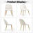 Modern Velvet Armless Side Dining Chairs-577782345