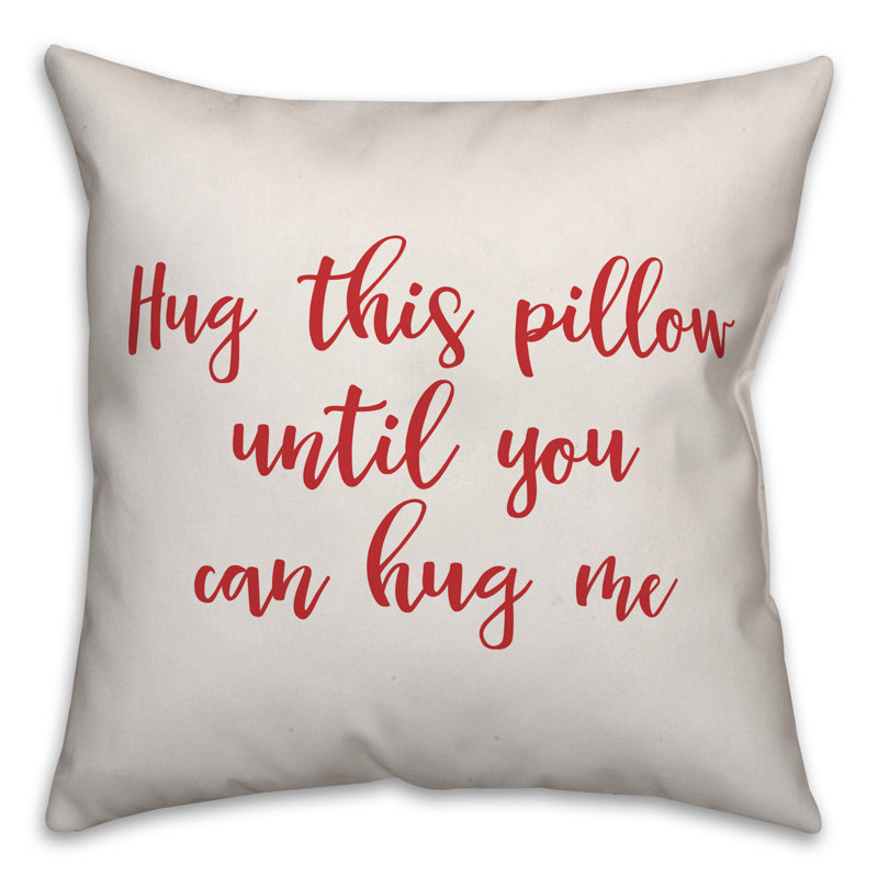  Coussin Hug, Blanc / rouge, Housse de coussin