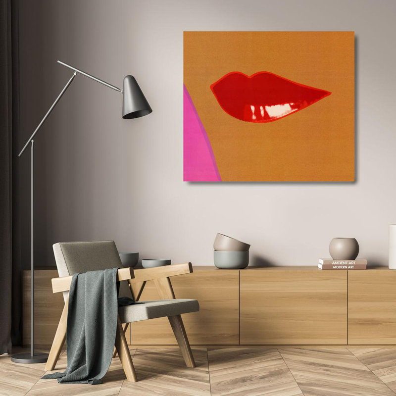1 page from Lips Book, c. 1975, 20" H x 23" W