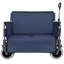 Chariot pliant 3 en 1 avec siège de banc - capacité de 500 lb, pneus de plage de 9 po x 4 po pour le camping et la plage-122456821