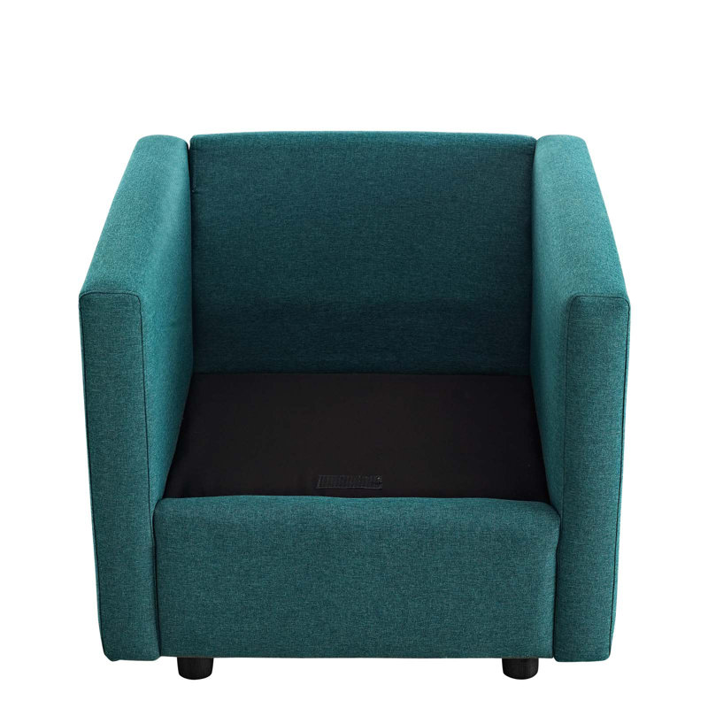 Fauteuil Activate, Tissage uni bleu sarcelle