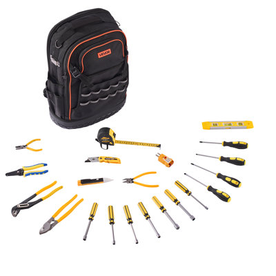 Sac à dos pour outils avec outils 65 poches