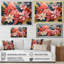 Motif de jungle tropicale rose floral IV - Art mural floral-408654785-408654807