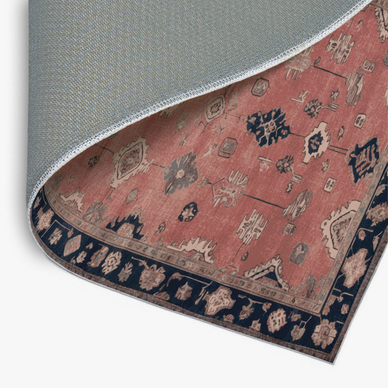 Tapis intérieur et extérieur brun Overdyed, Rectangle 4pi x 6 pi