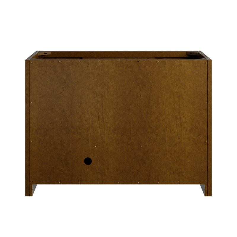 Bellshire 48" W Single Vanity, Honey Oak, 48", Ethereal Noctis Silestone